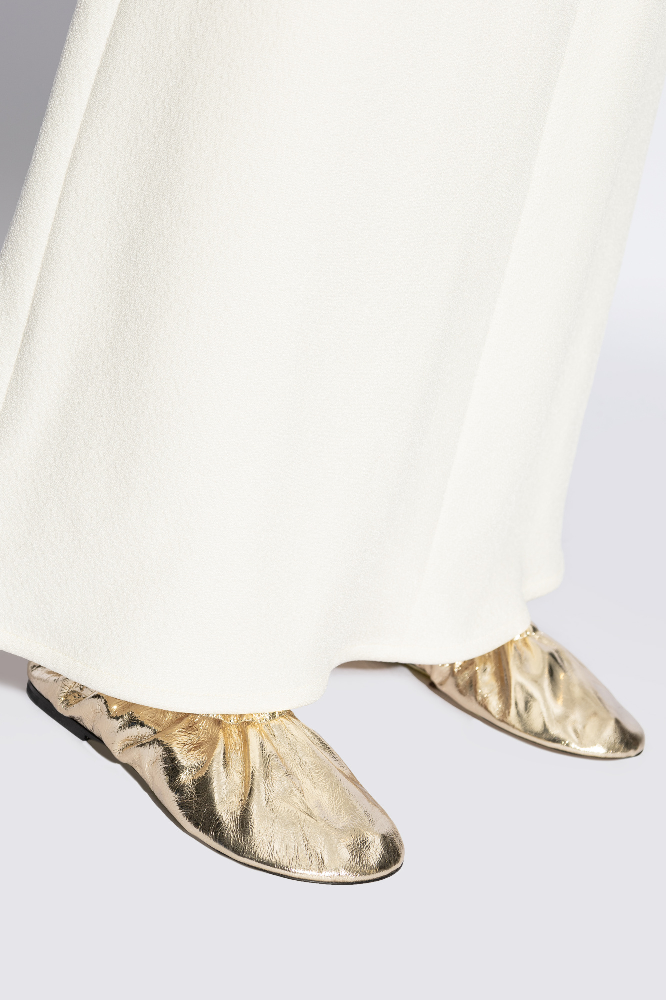 Gold Leather ballerinas JIL SANDER - Vitkac Italy Gold Leather ballerinas JIL SANDER - Vitkac Italy